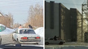 По Новосибирску на капоте «Волги» катается голый мужчина — полиция начала расследование