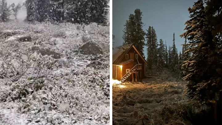 Зимняя сказка в конце лета: природный парк «Ергаки» засыпало снегом