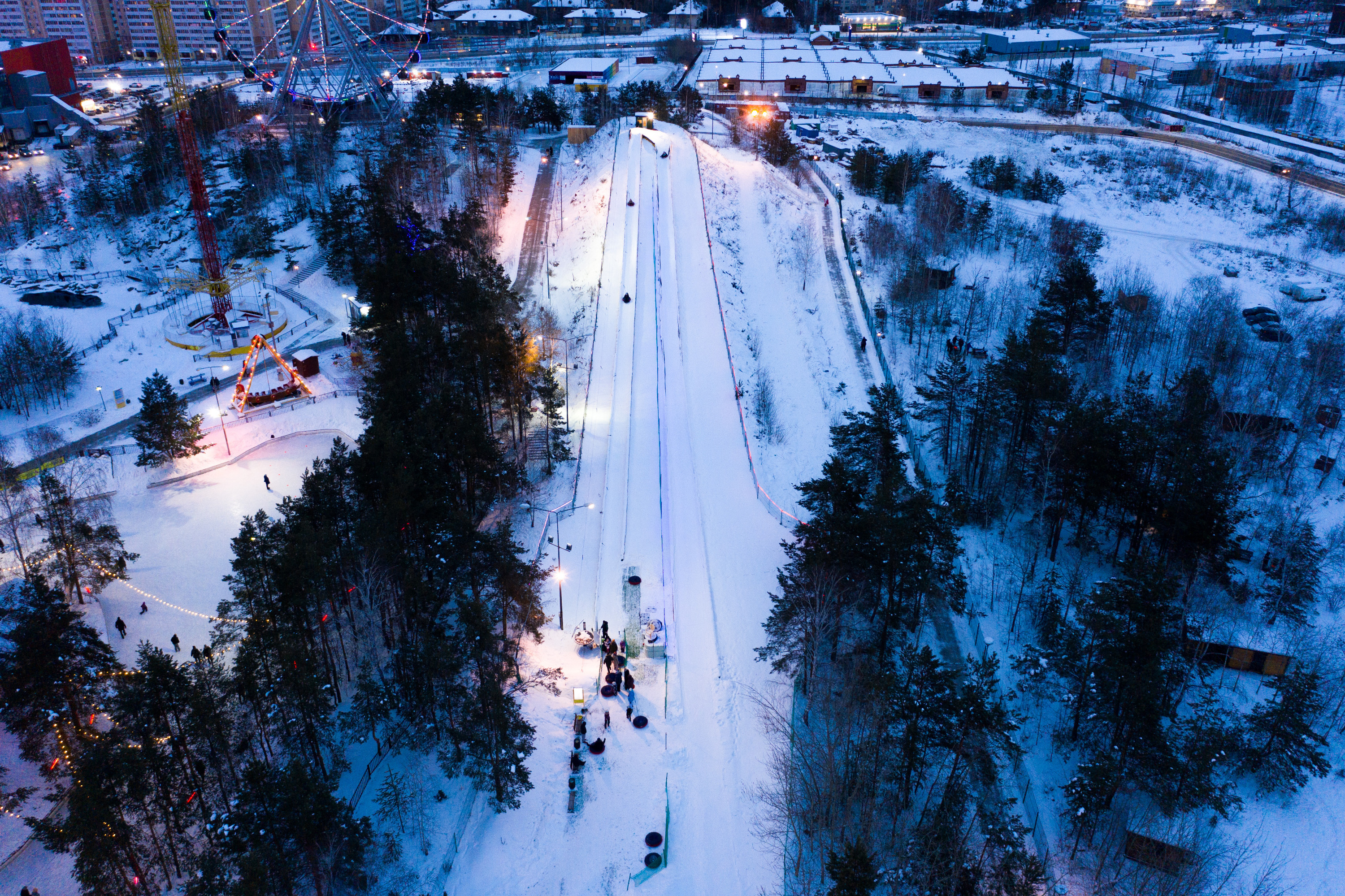 радуга парк зимой екатеринбург