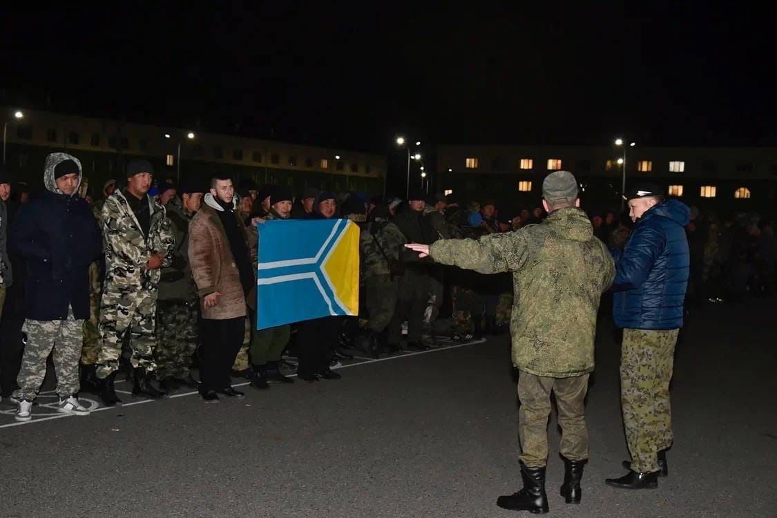 Мобилизованных из Тувы отправили в Новосибирск для обучения