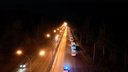 Колонну автобусов с мобилизованными сняли с высоты в Новосибирске — ночью их отправили в зону СВО