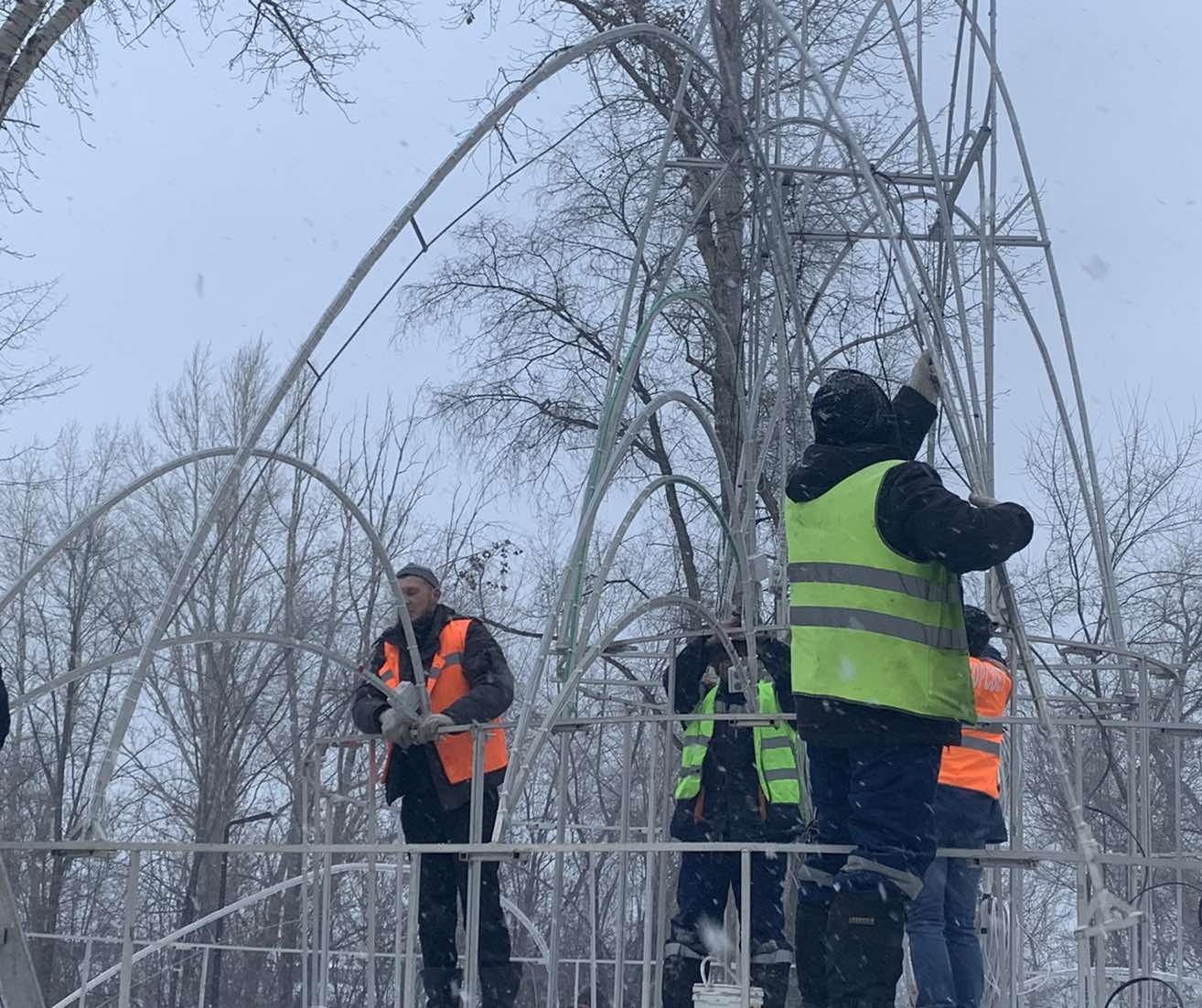 Самара 25 ноября. Сквер Речников.