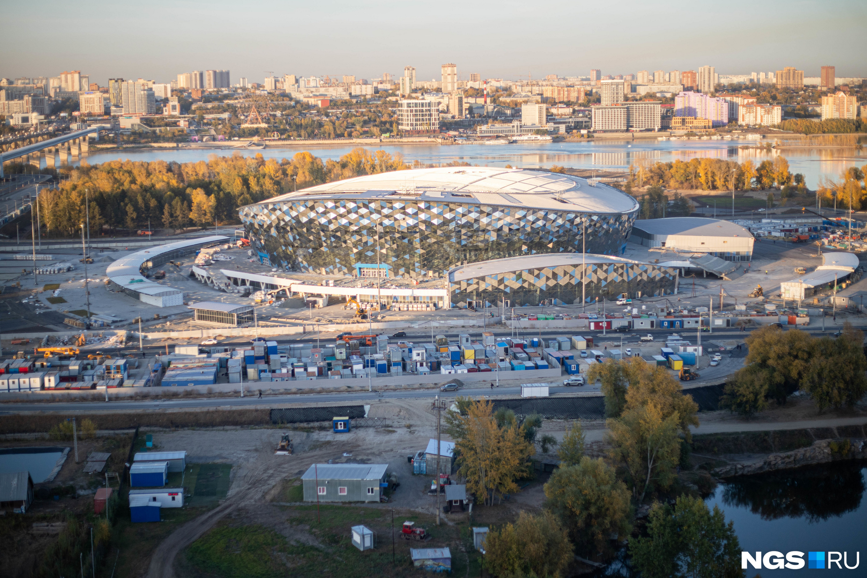 Что происходит на стройке нового ЛДС? 8 кадров с высоты