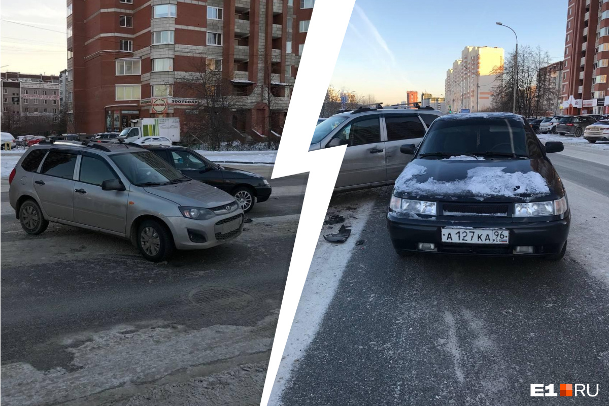 «Пошел ты, козел!» В Екатеринбурге водители устроили разборки на дороге из-за аварии