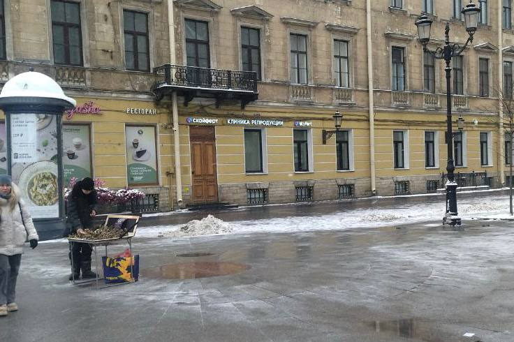 Лоточников попросили из центра Петербурга, настойчивые торговцы не хотят покидать «хлебные» места