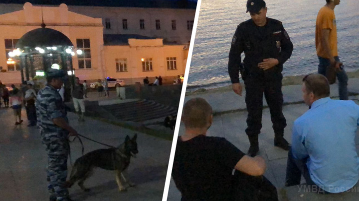 В Екатеринбурге полиция устроила облаву с собаками в барах и в районе набережной. Рассказываем, что искали