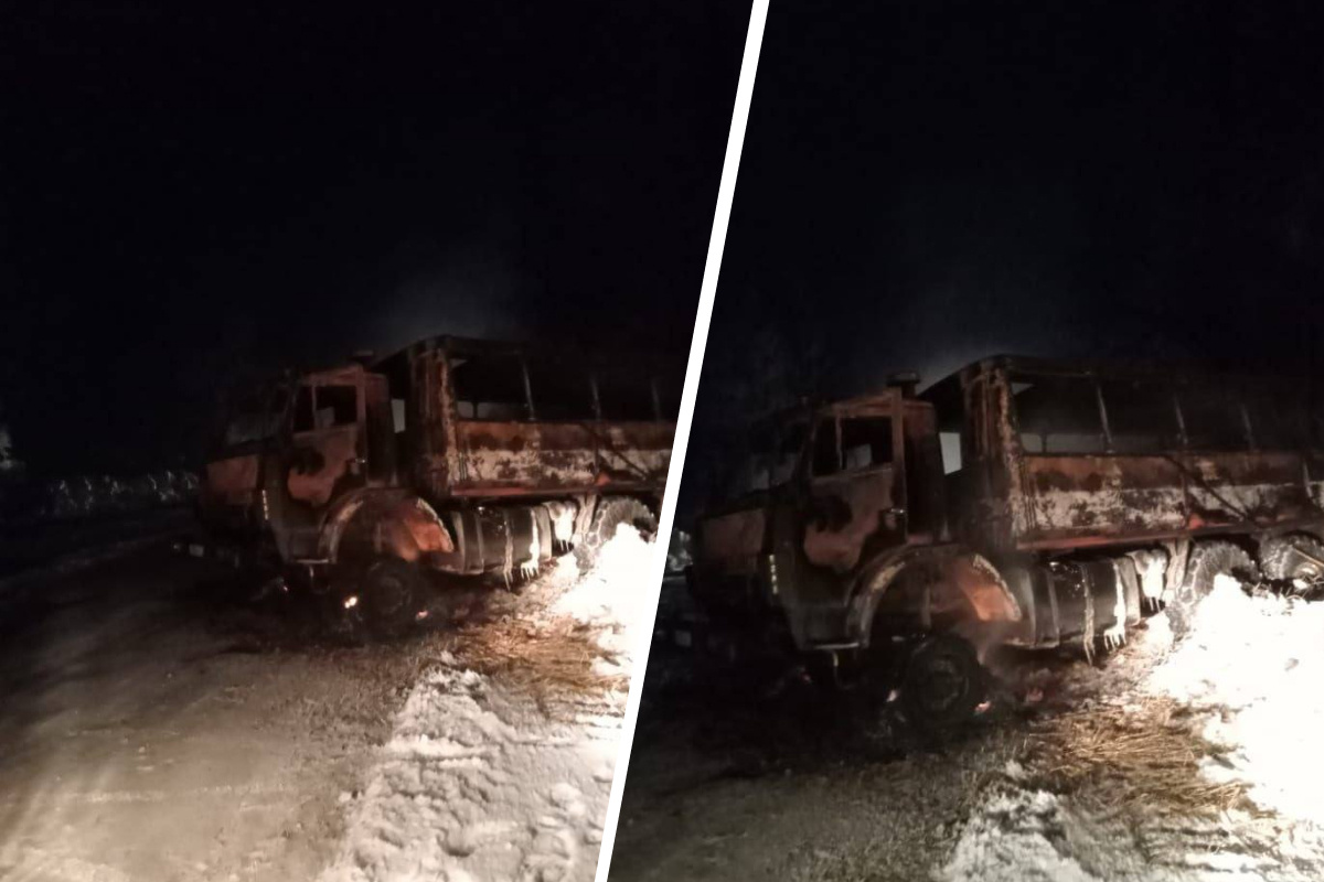 Вахтовый автобус загорелся в Томской области — 7 человек пострадали