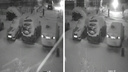 Поджог автомобиля Cadillac в Новосибирске попал на видео — полиция возбудила дело