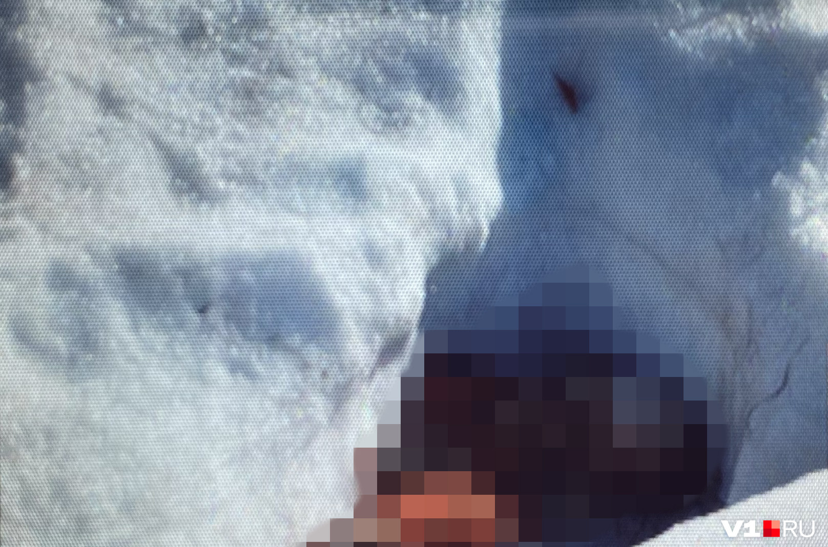 Тело нашли под слоем снега