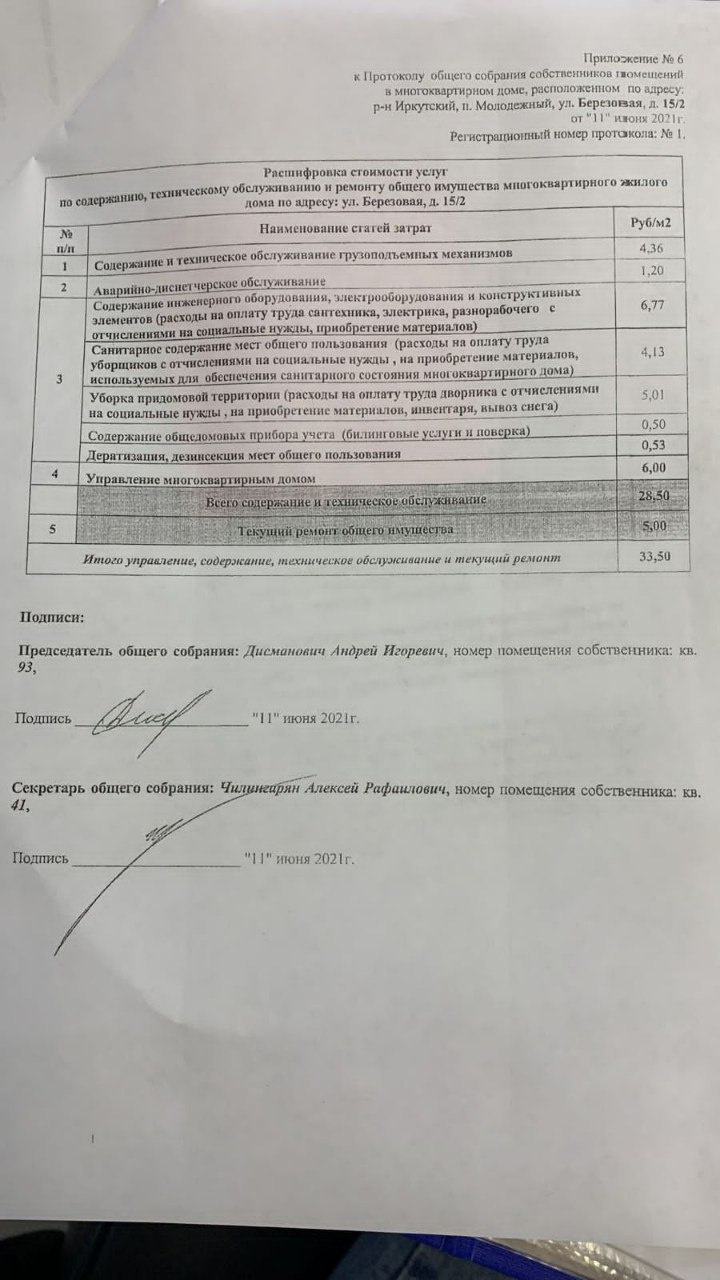 Расшифровка стоимости услуг по содержанию и ремонту общего имущества Расшифровка стоимости услуг по содержанию и ремонту общего имущества
