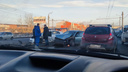 Из-за массового ДТП на Свердловском проспекте образовалась пробка