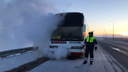 На М-5 в Самарской области застрял автобус с пассажирами