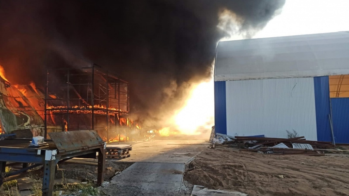 Огонь занесли: в МЧС назвали причину мощного пожара на складе в Ярославской области