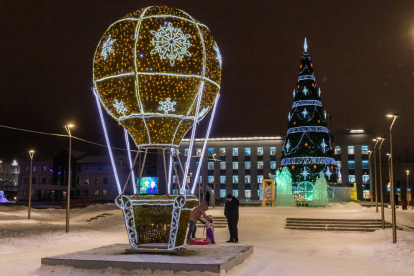 Новогоднее оформление в Москве