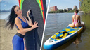 Девушки с веслом: 7 подтянутых красоток на сапах посреди Оби — взгляните на их яркие летние фото