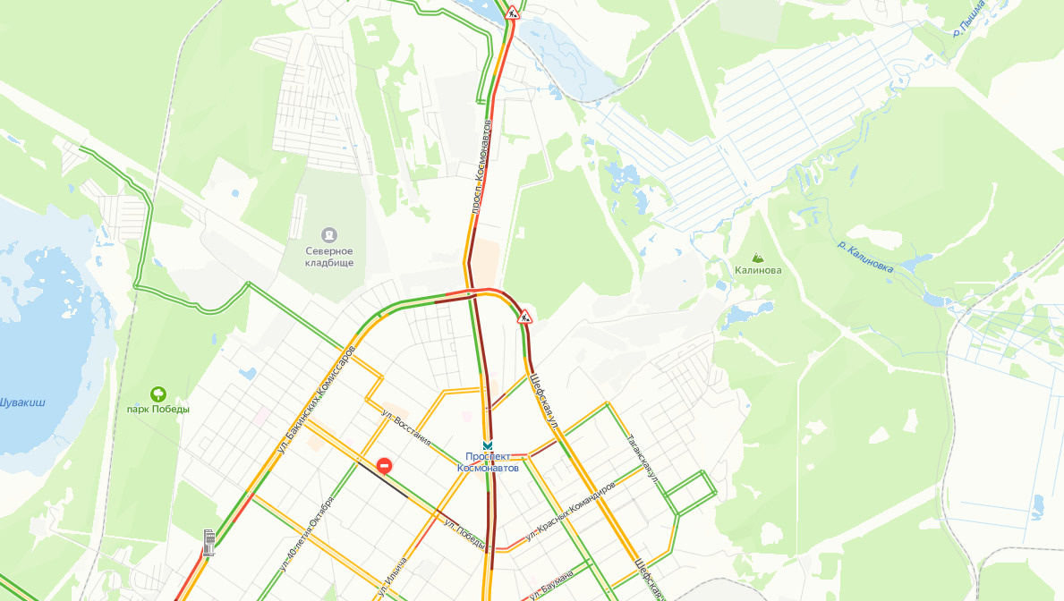 Карта екатеринбурга где пробки