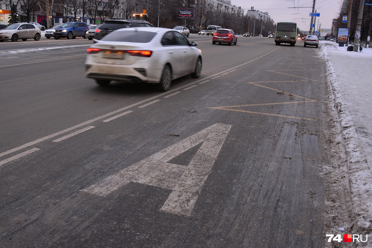 Не видно разметку зимой