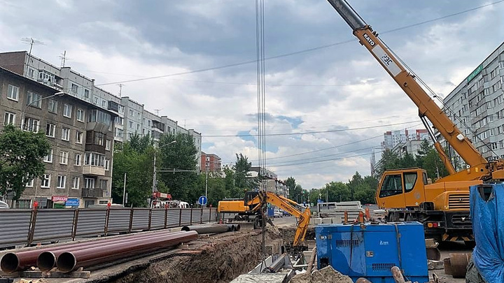 Красноярцам показали карту перекрытий дорог из-за летнего ремонта теплосетей