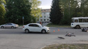 Мотоциклист сбил велосипедиста на пешеходном переходе в Академгородке