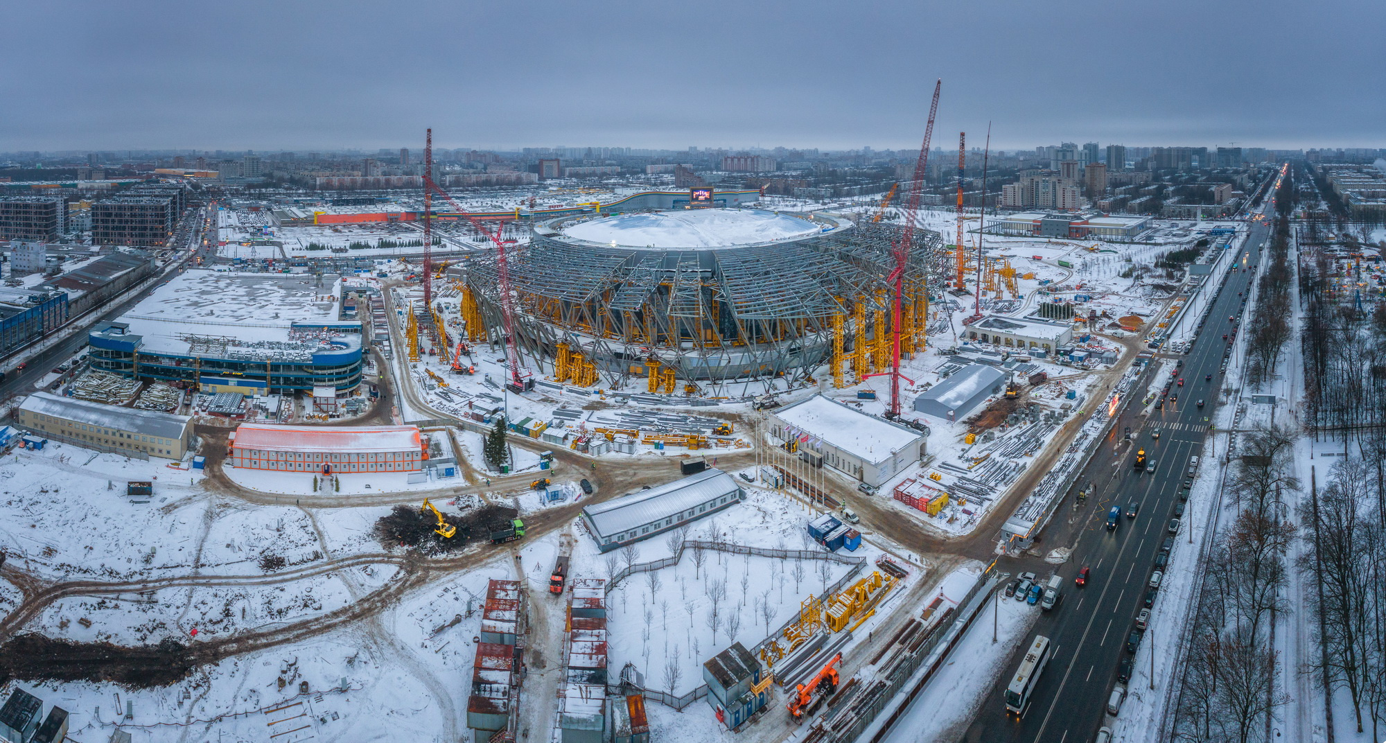 «СКА Арена» показала строительство ледового дворца на месте СКК. Его обещают закончить в 2023 году