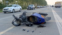 На Полевском тракте разбился водитель мопеда: он на полном ходу протаранил автобус