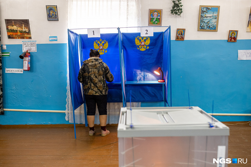 В деревне Крохалевка голосование проходило в сельском клубе