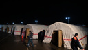 Первый палаточный лагерь для приема беженцев развернули под Таганрогом: фото