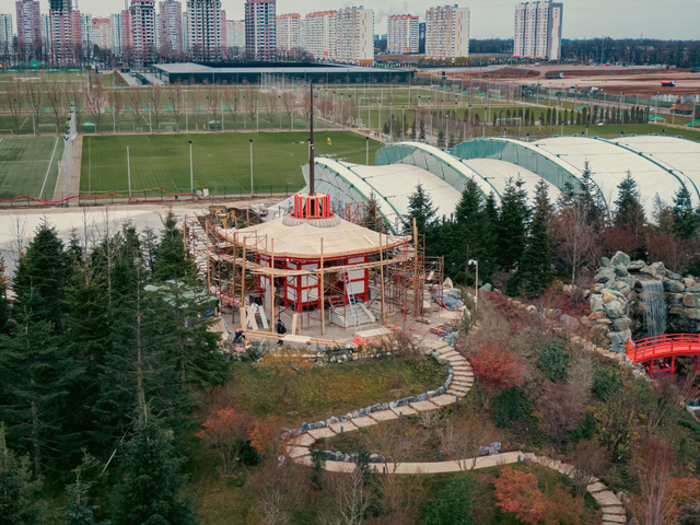 Японский сад в парке галицкого в краснодаре фото