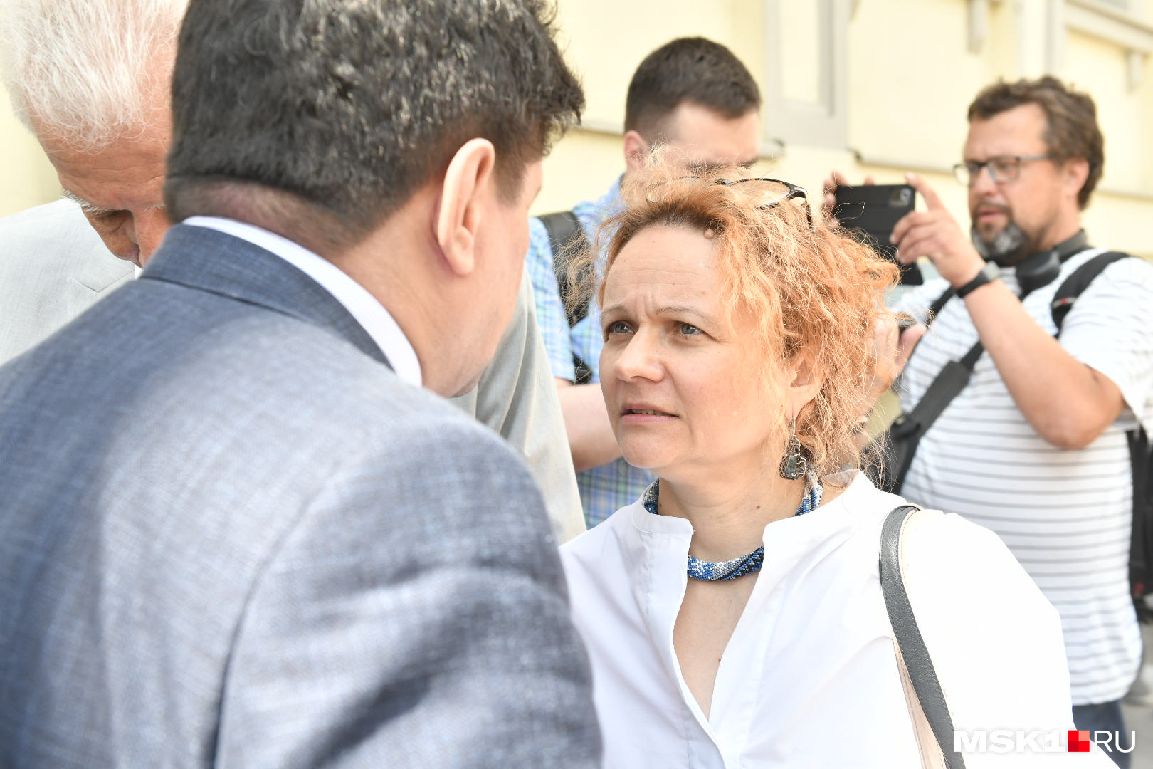 Адвокат Яшина Мария Эйсмонт перед заседанием