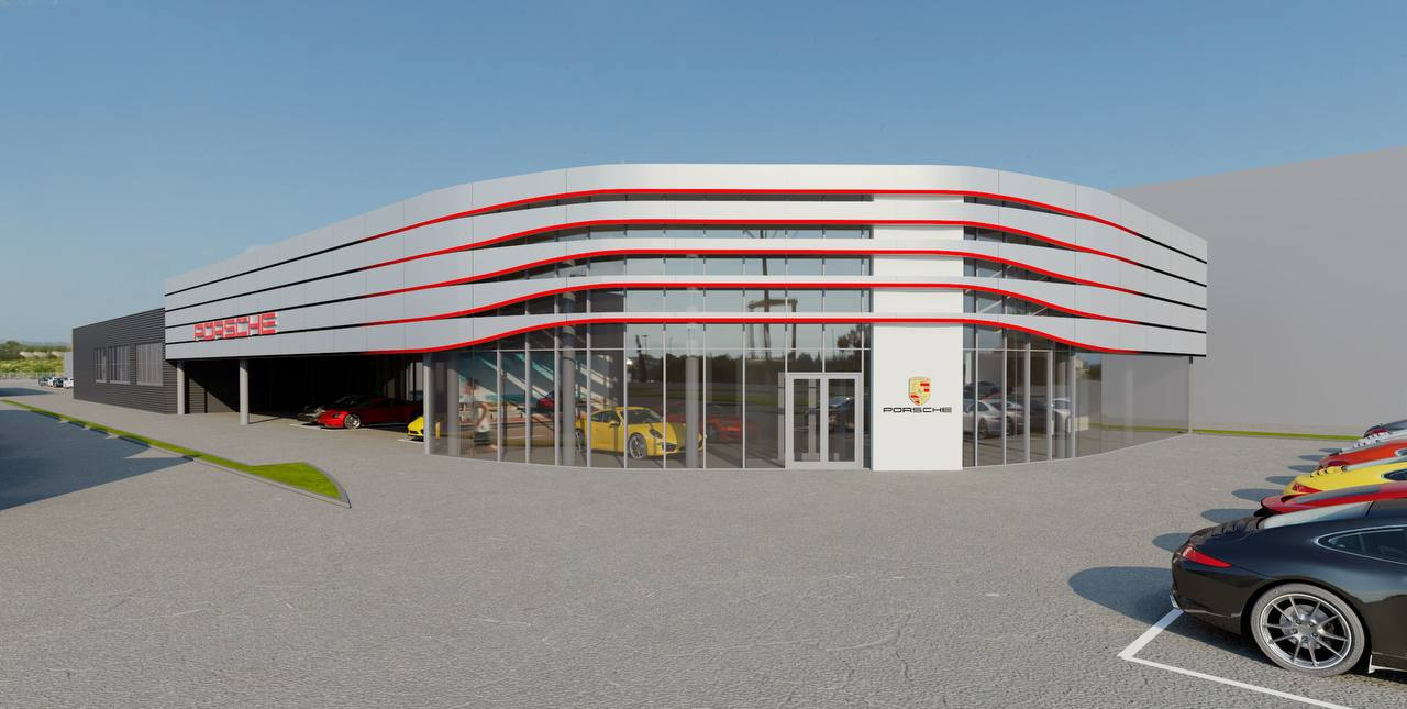 Сейчас автоцентр Porsche на Кашириных проходит реконструкцию, чтобы соответствовать новому дизайн-коду марки. Вот так он будет выглядеть уже в этом году Сейчас автоцентр Porsche на Кашириных проходит реконструкцию, чтобы соответствовать новому дизайн-коду марки. Вот так он будет выглядеть уже в этом году