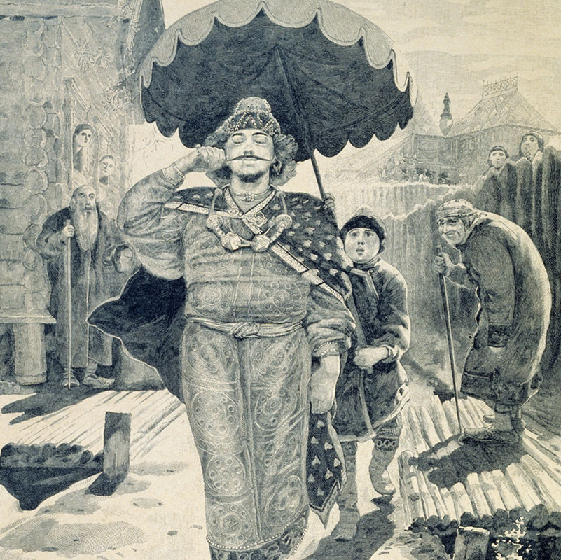 Чурило Пленкович (Андрей Рябушкин, иллюстрация к книге «Русские былинные богатыри», 1895 год)