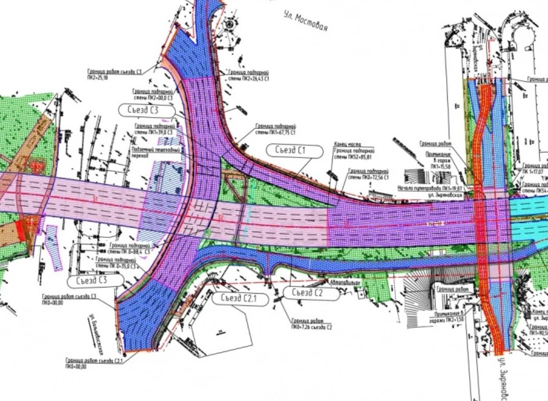 4 мост в новосибирске проект схема развязок