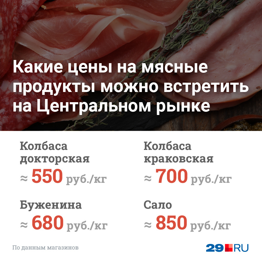Диапазон цен — от 550 до 850 рублей
