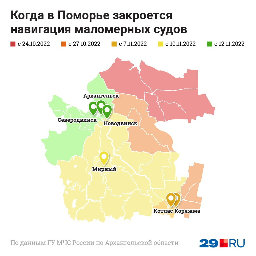 Закрытие навигации архангельск