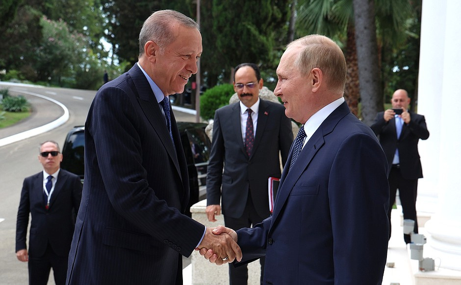 Переговоры президентов Турции и России прошли в Сочи