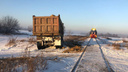 Поезд столкнулся с грузовиком в Новосибирском районе