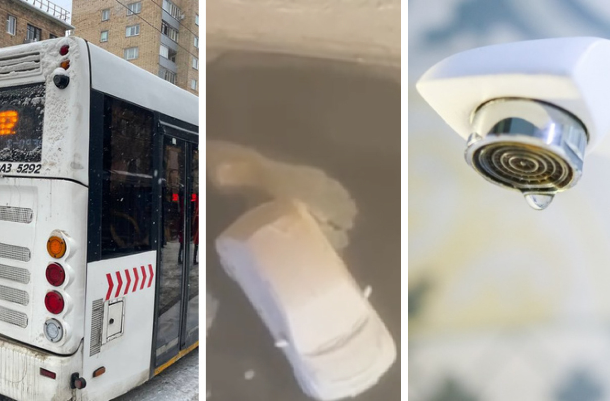 Поломки автобусов, коммунальные аварии и отключения воды: как Красноярский край провожает морозы