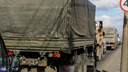 Под Таганрогом скопились десятки фур, направляющихся в Крым по суше