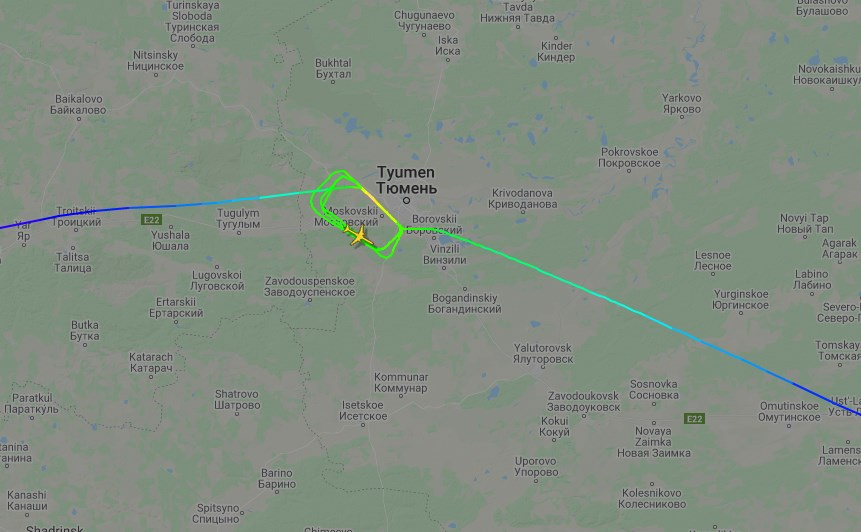 Во время выполнения полета возле Рощино самолет снижался до 335 метров Во время выполнения полета возле Рощино самолет снижался до 335 метров