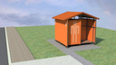 На участке трассы от Новосибирска до Павлодара поставят оранжевые туалеты — смотрим эскиз