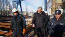 Котлован длиной 90 метров: на строительстве станции метро «Театральная» побывал вице-губернатор