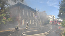 Пожар в центре Нижнего Новгорода перекинулся на историческое здание
