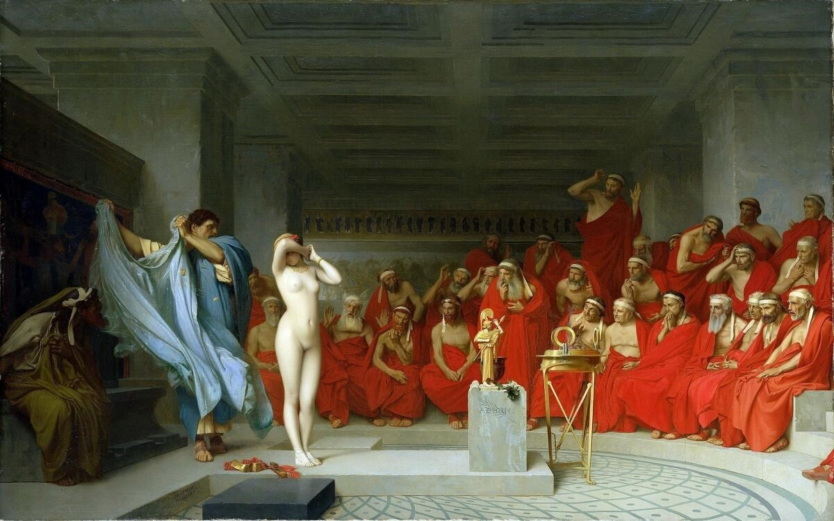 Жан-Леон Жером, «Фрина перед ареопагом», 1861 г.