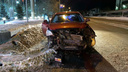В Северодвинске нетрезвый водитель врезался в дорожное ограждение