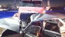 Легковушка не уступила дорогу грузовику в Новосибирской области — водитель погиб на месте