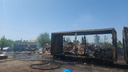 В Волгограде назвали предварительную причину пожара на складе вторсырья