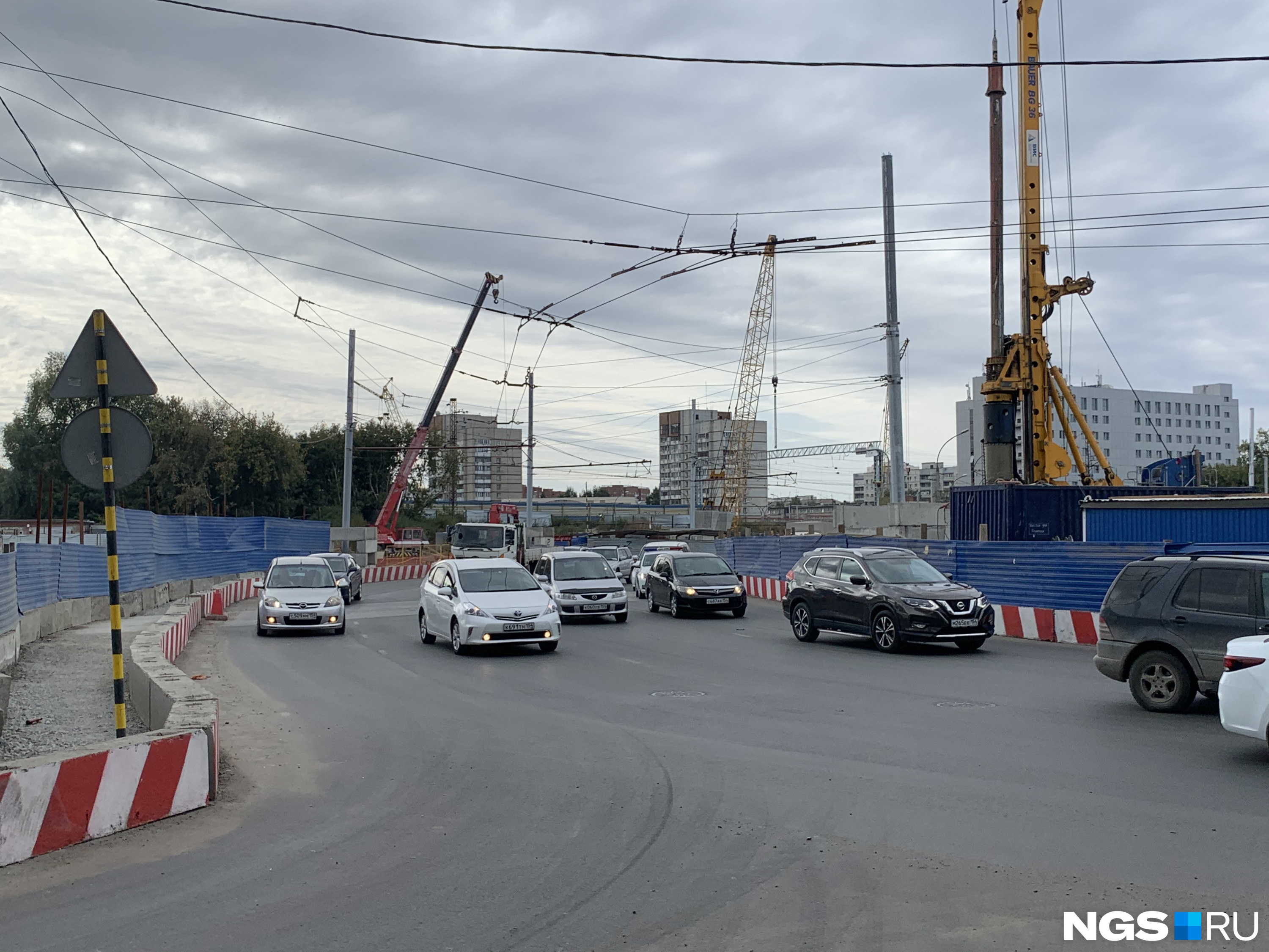 Развязка на площади труда в новосибирске