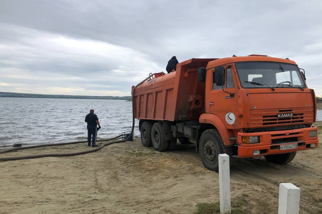 Строительство шершневского водохранилища плотины