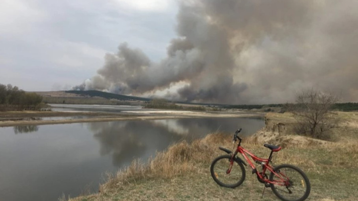 Пожар в Минусинском районе: горели 500 гектаров леса