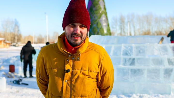Красноярец, поселившийся в ледяном доме на Татышеве, рассказал о том, как пережил первую морозную ночь